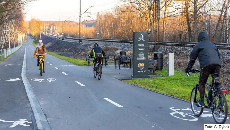 Kolejne kilometry infrastruktury rowerowej w Katowicach